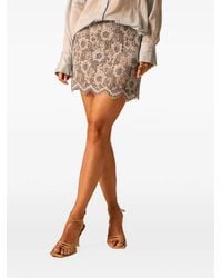 JBQ - Adrienne Floral-Print Mini Skirt - Lyst
