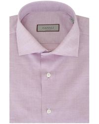 Canali - Patterned Shirt - Lyst