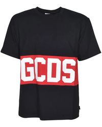 Gcds - T-Shirt With Logo Band - Lyst