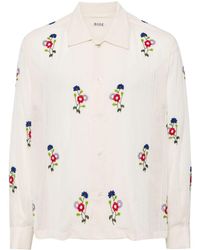 Bode - Wildflower Bead-embellished Shirt - Lyst