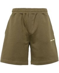 Helmut Lang - Logo-Print Cotton Shorts - Lyst