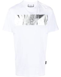 Philipp Plein - T-shirt Met Metallic Detail - Lyst