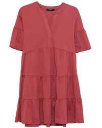 Weekend by Maxmara - Wkdsaggina Ruffled V-Neck Mini Dress - Lyst