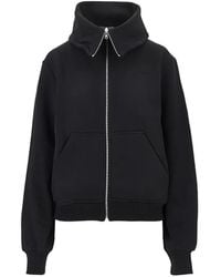 7 For All Mankind - Funnel-Neck Zip-Up Sweatshirt - Lyst