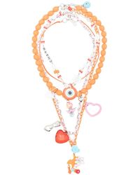 Amir Slama - Halsketting Met Amulet - Lyst