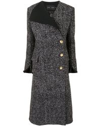 Proenza Schouler Tweed Mantel - Zwart