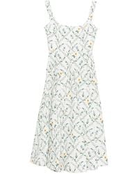 Agua Bendita - Alcaparra Brisa Floral-Print Midi Dress - Lyst