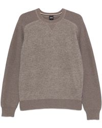 BOSS - Panelled Sweater - Lyst