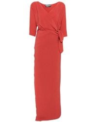 Cortana - Genara Wrap-Style Tied-Waist Maxi Dress - Lyst