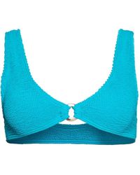 Bondeye - Ring-Detail Textured Bikini Top - Lyst