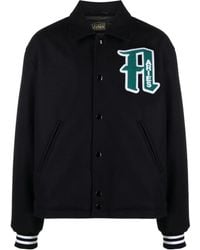Aries - Logo-Appliqué Varsity Jacket - Lyst
