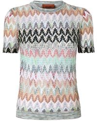 Missoni - Zig-Zag Short-Sleeve Knitwear - Lyst