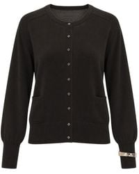 Liu Jo - Button-Up Virgin Wool Cardigan - Lyst
