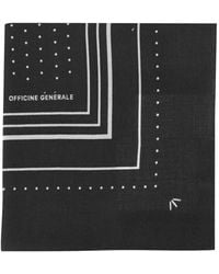 Officine Generale - Polka-Dot Wool Scarf - Lyst