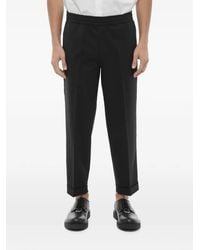 Neil Barrett - Elasticated-Waistband Turn-Up Trousers - Lyst