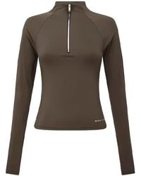 P.E Nation - Top Sportivo Routine A Maniche Lunghe Con Zip - Lyst