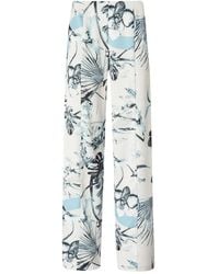 Genny - Floral-Print Trousers - Lyst