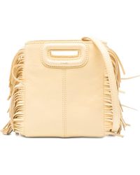 Maje - Matte Crackled Leather M Mini Bag - Lyst