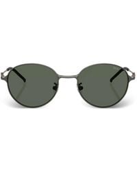 DIESEL - Round-Frame Logo-Detail Sunglasses - Lyst