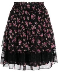 Liu Jo - Floral-print Georgette Miniskirt - Lyst