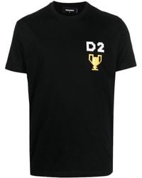 DSquared² - Pixel-print short-sleeve T-shirt - Lyst