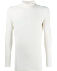 Raf Simons - Embroidered Logo Turtleneck Top - Lyst