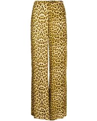 Forte Forte - Leopard-print Velvet Trousers - Lyst