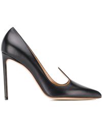 Francesco Russo Pumps mit spitzer Kappe - Schwarz