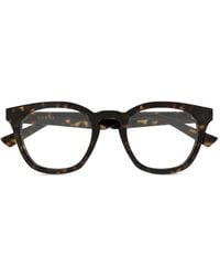 Gucci - Tortoiseshell-Effect Round-Frame Glasses - Lyst