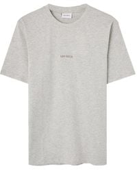 Les Deux - Dexter Embroidered Crew-Neck T-Shirt - Lyst