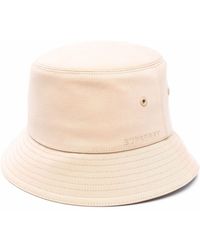 Burberry - Logo-embroidered Bucket Hat - Lyst