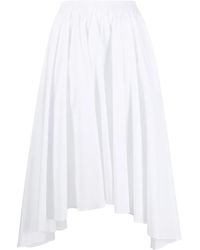MICHAEL Michael Kors - High-Waisted Asymmetric-Hem Skirt - Lyst