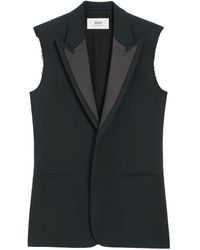 Ami Paris - Wool Sleeveless Gilet - Lyst