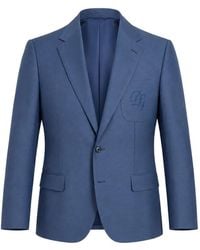 Dolce & Gabbana - Logo-Embroidered Single-Breasted Blazer - Lyst