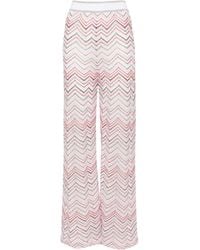 Missoni - Zigzag Pattern High-Waisted Trousers - Lyst