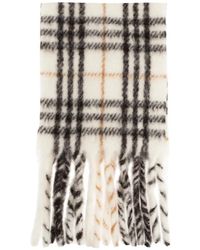 Burberry - Sciarpa A Quadri Con Frange - Lyst
