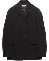 Prada - Single-Breasted Techno Stretch Jacket - Lyst