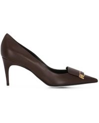 Sergio Rossi - Sr Evolv Plaque-Detail Pointed-Toe Heeled Pumps - Lyst