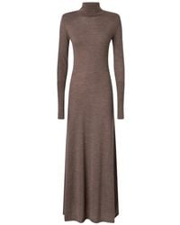 Pinko - Fine-Knit Roll-Neck Dress - Lyst