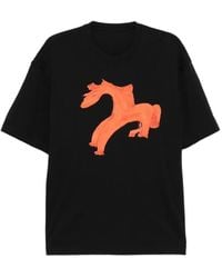 JNBY - Illustrated Cotton T-Shirt - Lyst