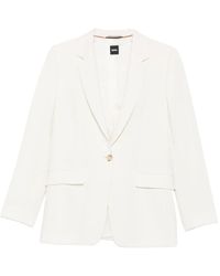 BOSS - Blazer Met Enkele Rij Knopen - Lyst