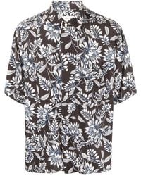 Tintoria Mattei 954 - Floral-print Short-sleeved Shirt - Lyst