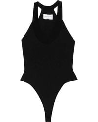 Brandon Maxwell - Knit Ribbed Bodysuit - Lyst