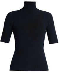 Erdem - Jacquard Short Sleeve Sweater - Lyst
