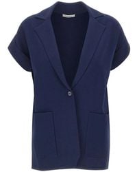 Kangra - Short-Sleeve Knitted Blazer - Lyst