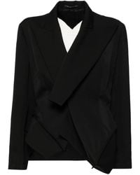 Yohji Yamamoto - Asymmetic Wool Blazers - Lyst