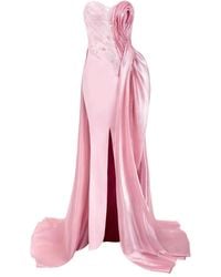 Gaby Charbachy - Embellished Rose-Detail Evening Gown - Lyst