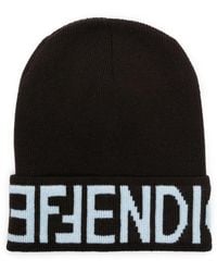 Fendi - Beanie Mit Ff-Motiv - Lyst