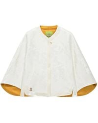Shanghai Tang - Chubby Flower Floral-Jacquard Flared-Sleeve Jacket - Lyst
