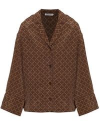 By Malene Birger - Margaret Geometric-Print Shirt - Lyst